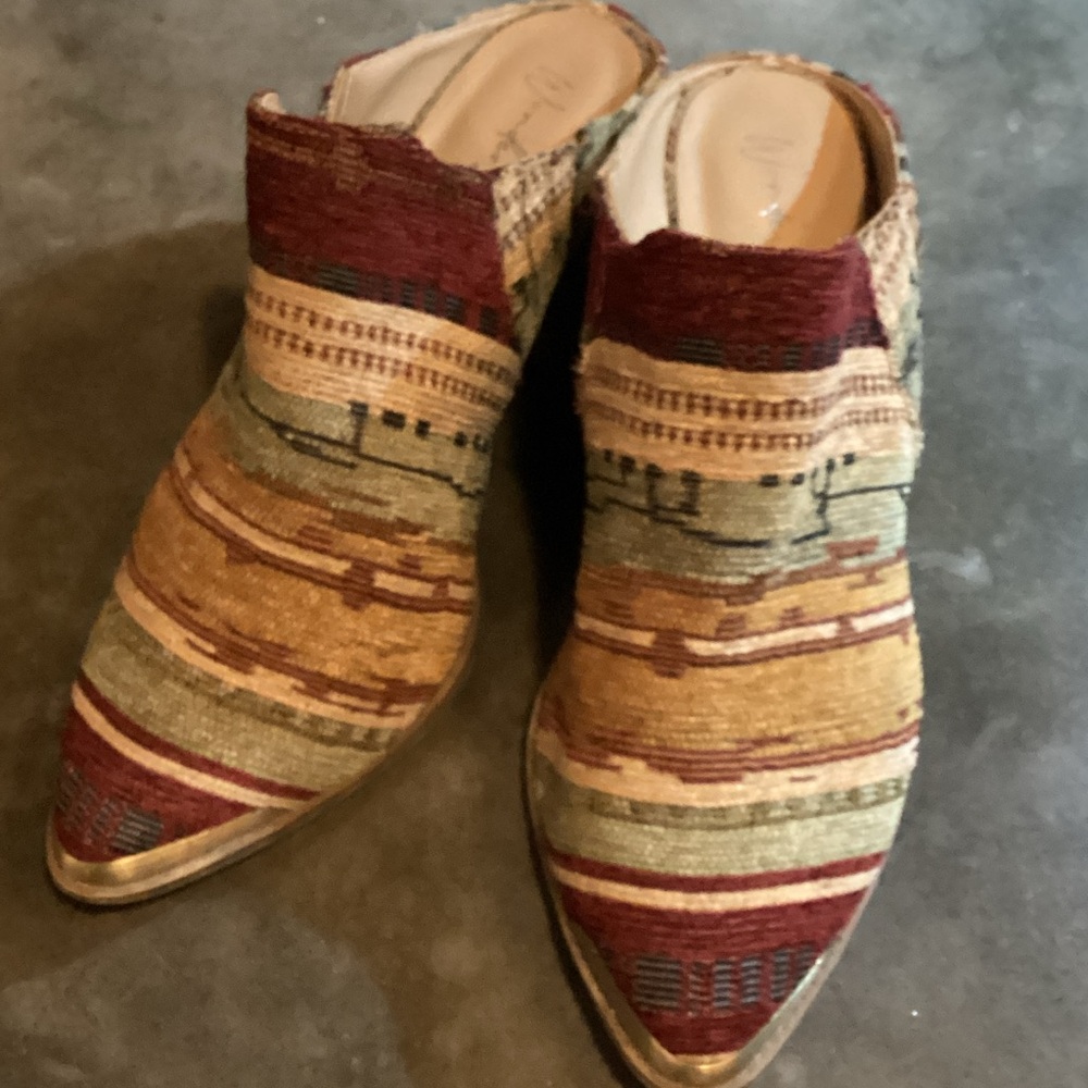 Corkys Multicolor Striped Mules